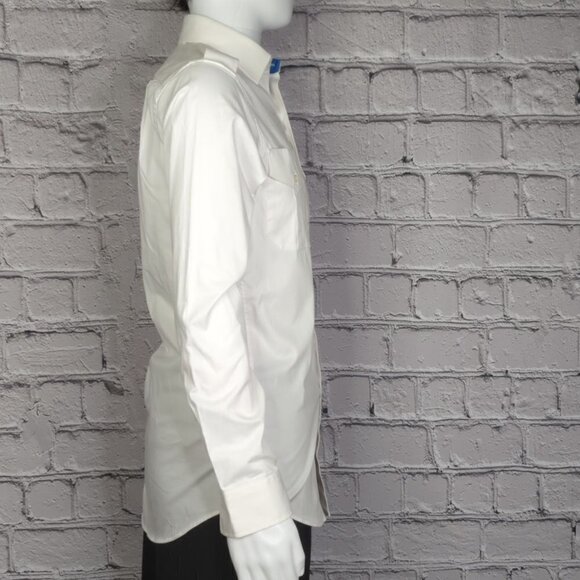 Alaska Airlines by Luly Yang White Long Sleeve Uniform Shirt, Mens Small - Picture 3 of 9